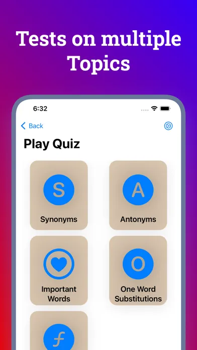 Ảnh chụp màn hình của New Vocabulary Builder