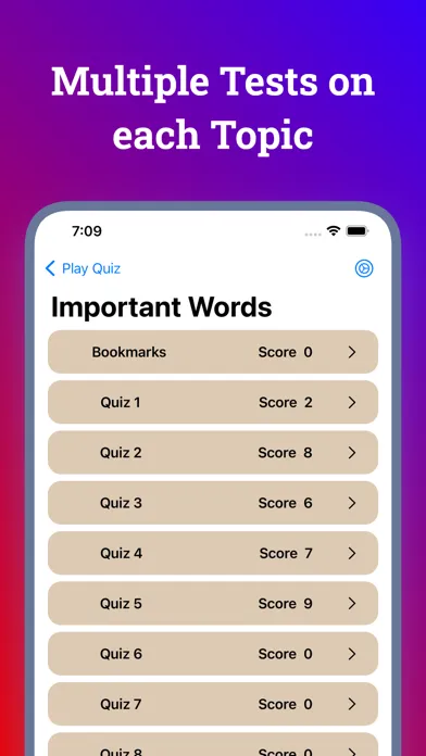 Ảnh chụp màn hình của New Vocabulary Builder