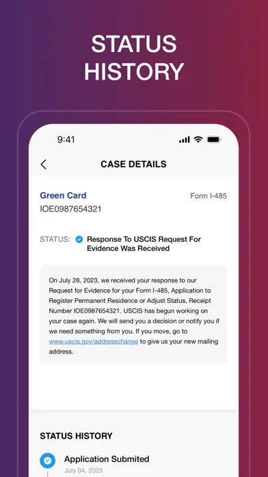 Case Tracker for USCIS Cases Ekran Görüntüleri