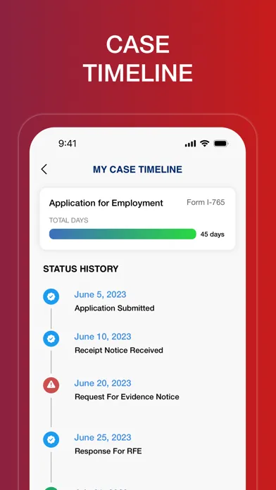 Case Tracker for USCIS Cases Ekran Görüntüleri