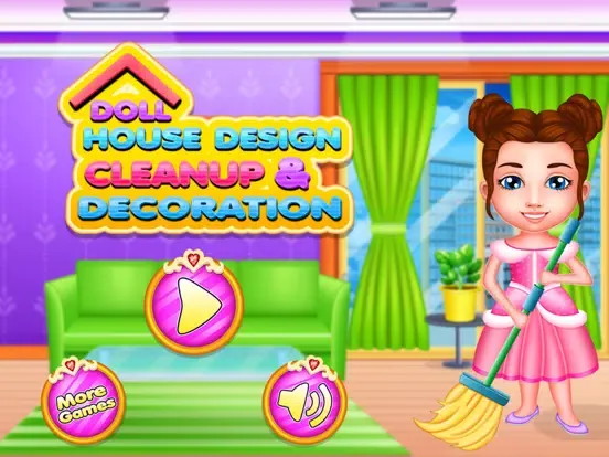 Doll House Design And Cleanup iPad  スクリーンショット