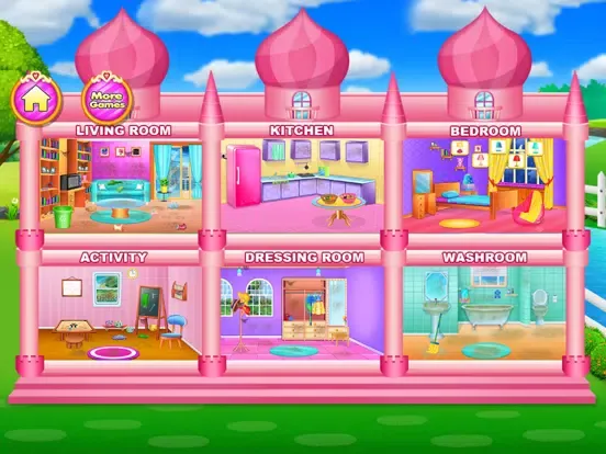 Doll House Design And Cleanup iPad  スクリーンショット
