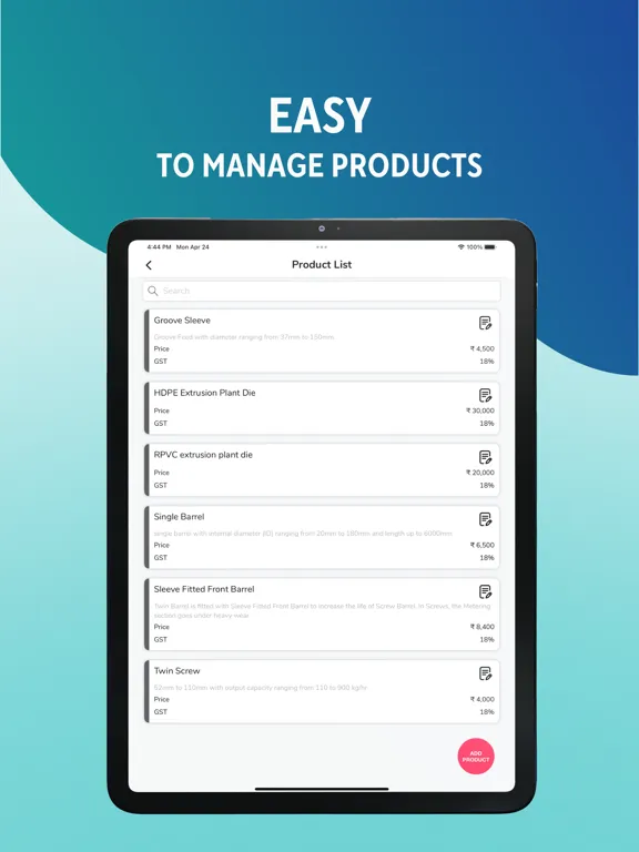 Estimate & Invoice - Maker iPad  Ekran Görüntüleri