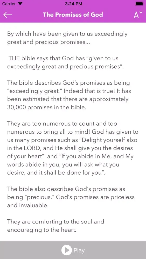 Скриншоты Bible Promises and Prayer