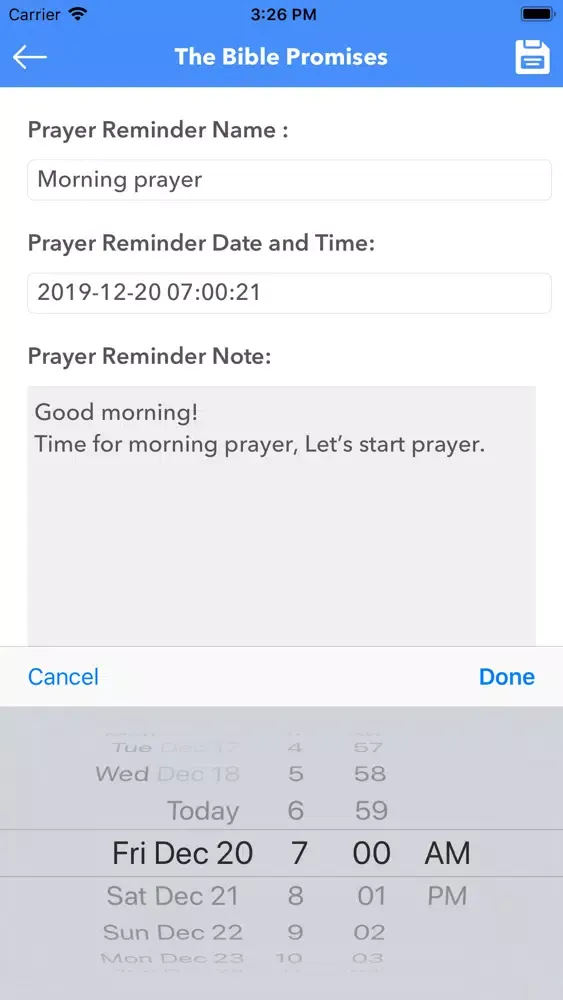 Скриншоты Bible Promises and Prayer