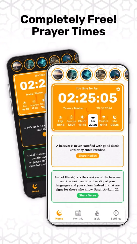 Captures d'écran de Prayer Times Pro Quran Adhan