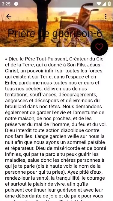 Captures d'écran de Prière de guérison