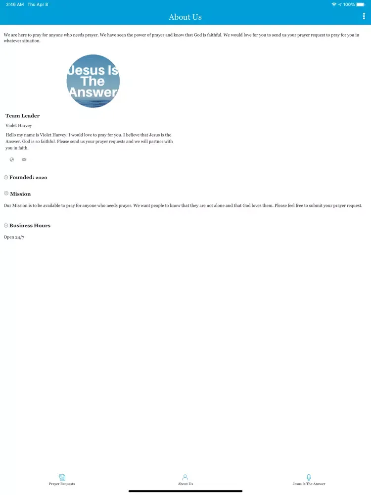 Prayer Requests iPad 應用截圖