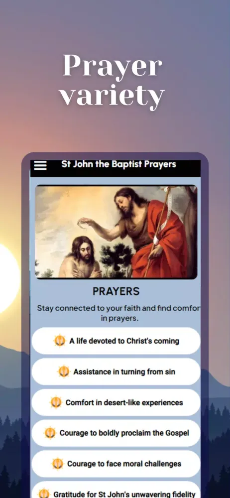 Captures d'écran de Saint John the Baptist Prayers