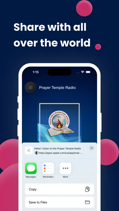 Capturas de tela do Prayer Temple Radio