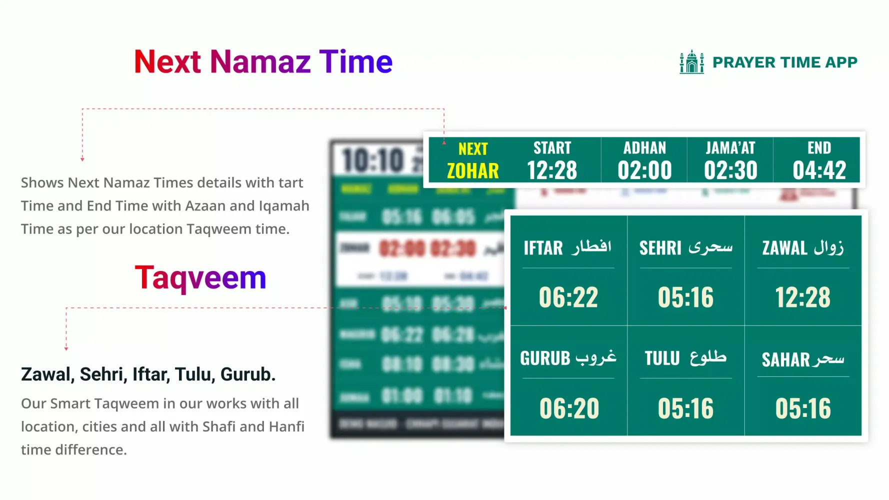 Capturas de pantalla de Prayer Time App (Masjid Clock)