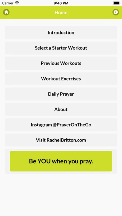 ภาพหน้าจอของ Prayer Zone Workout