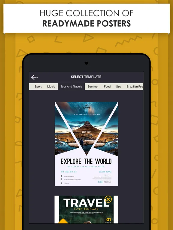 Poster Maker - Flyer Designer. iPad 应用截图