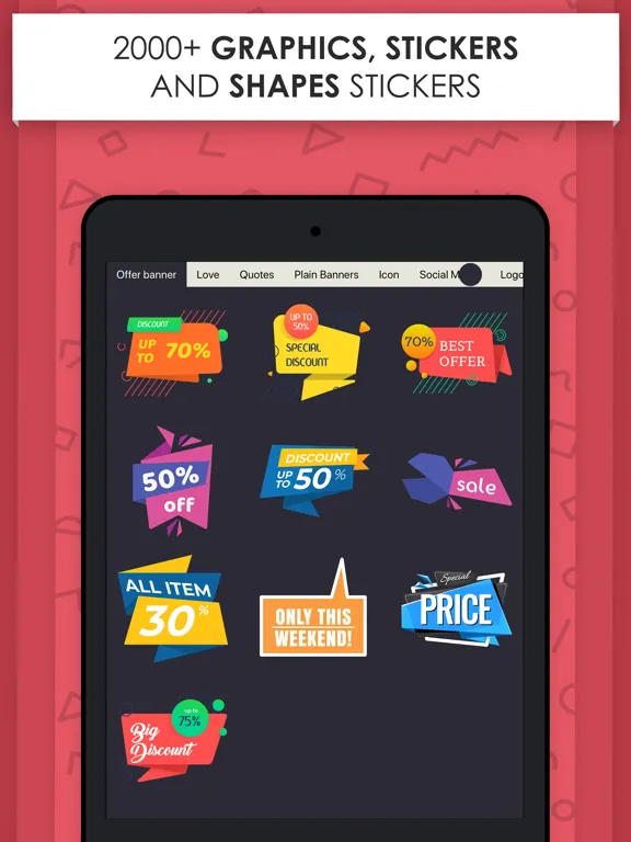 Poster Maker - Flyer Designer. iPad 应用截图