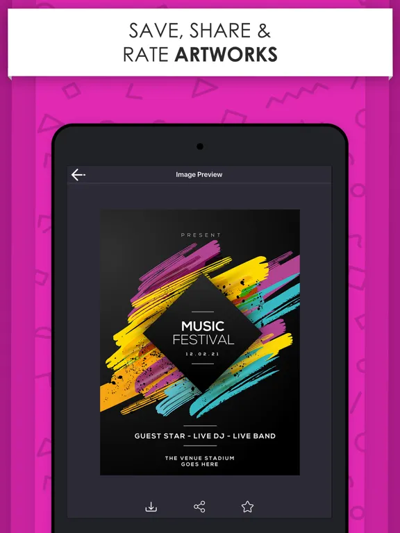 Poster Maker - Flyer Designer. iPad 应用截图