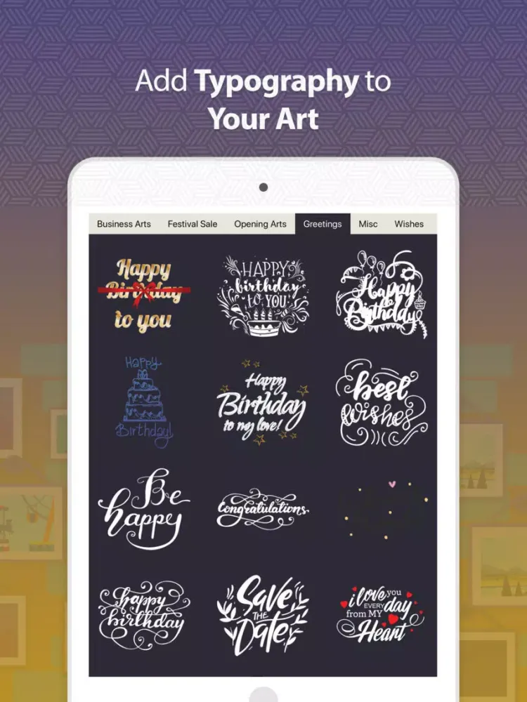 Ảnh chụp màn hình của Invitation Maker- eCard iPad 