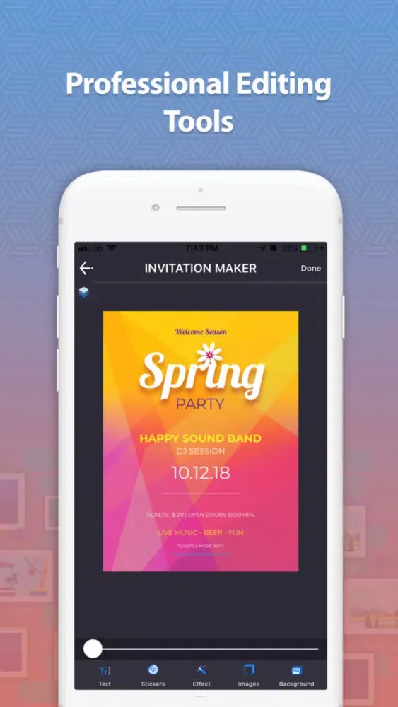 Ảnh chụp màn hình của Invitation Maker- eCard