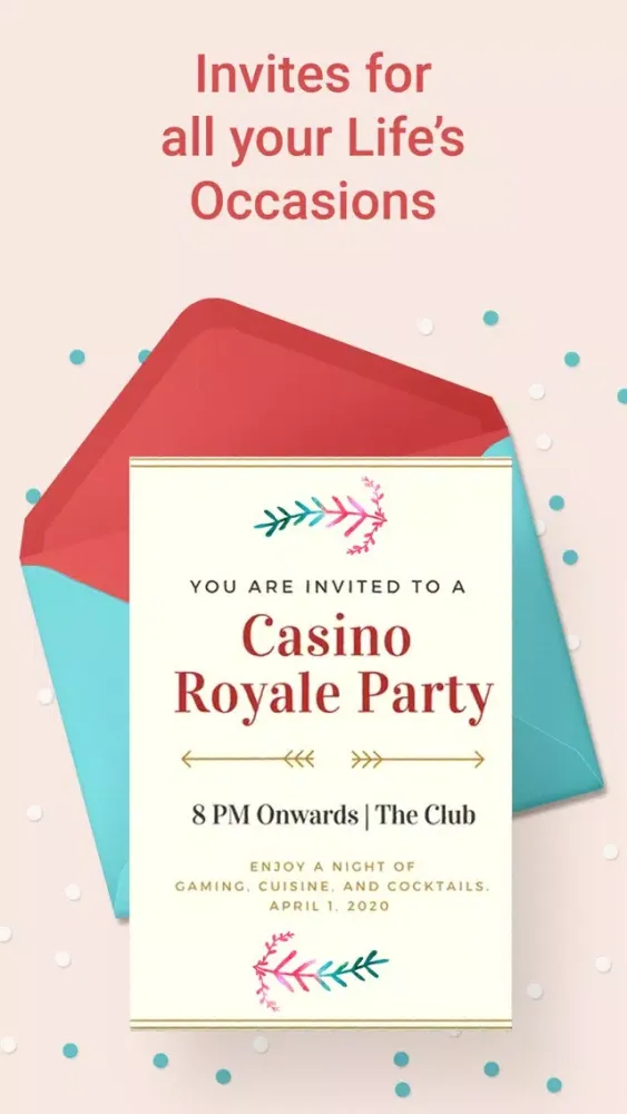 Ảnh chụp màn hình của Invitation Maker- eCard