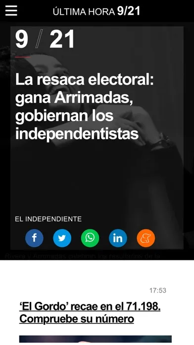Captures d'écran de El Independiente