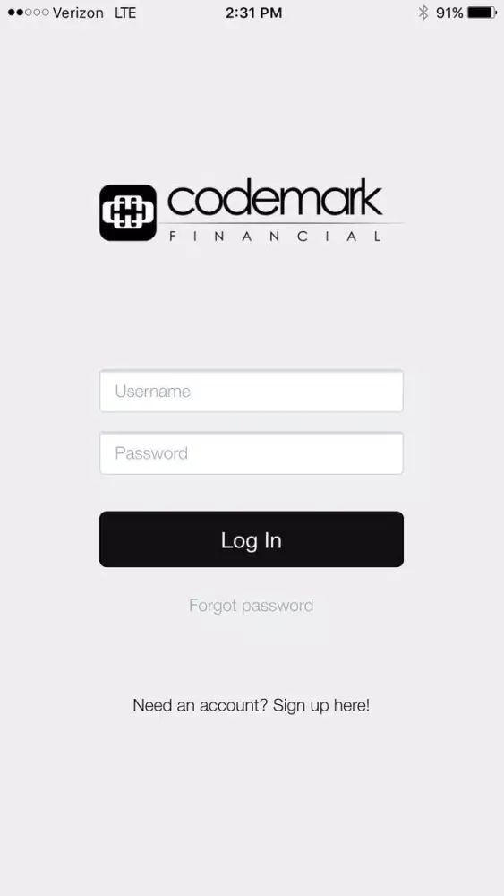 Screenshot di Codemark Financial