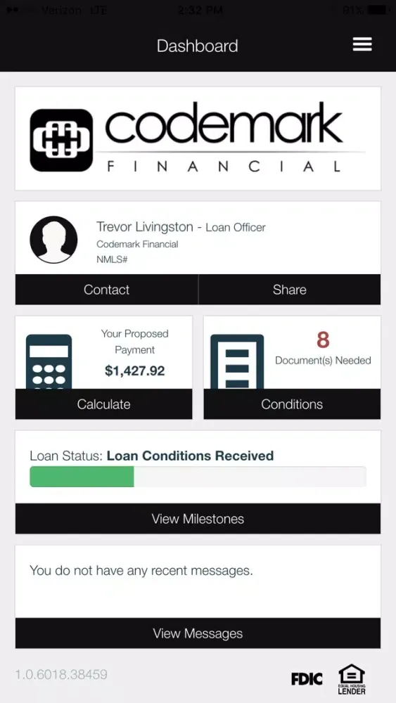 Screenshot di Codemark Financial