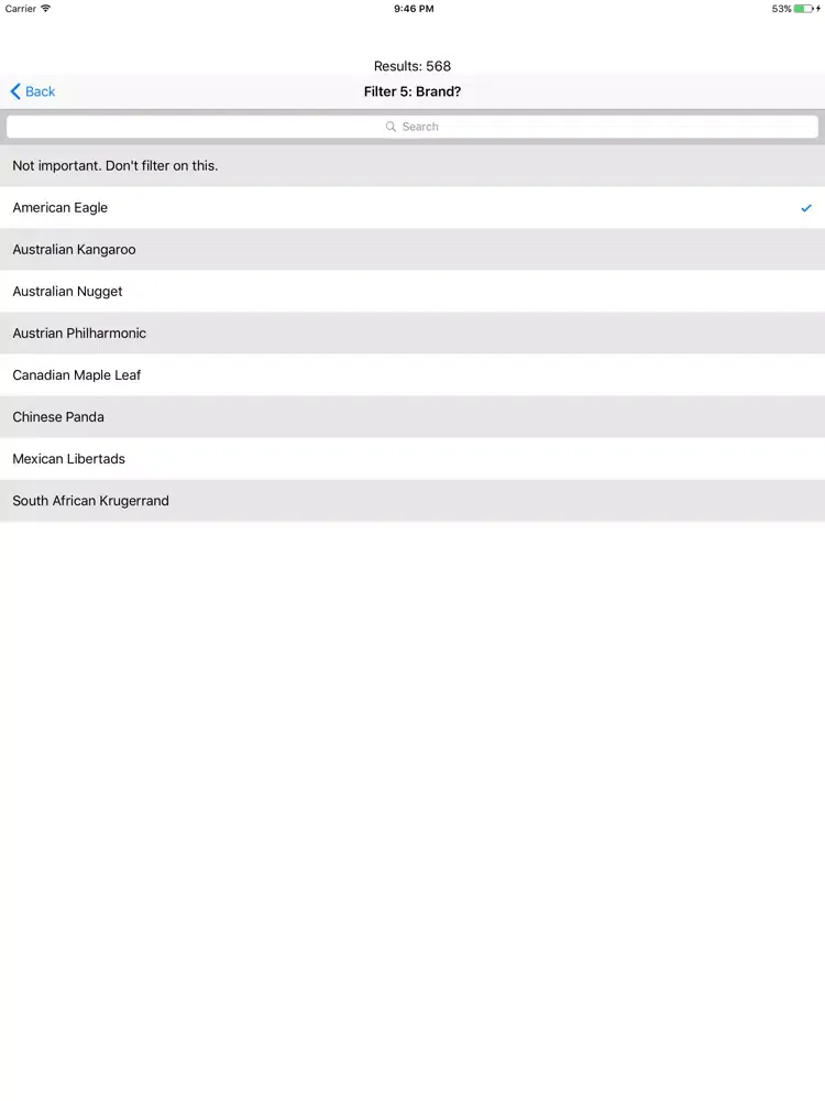 Capturas de pantalla de Precious Metals Price Shopper iPad 