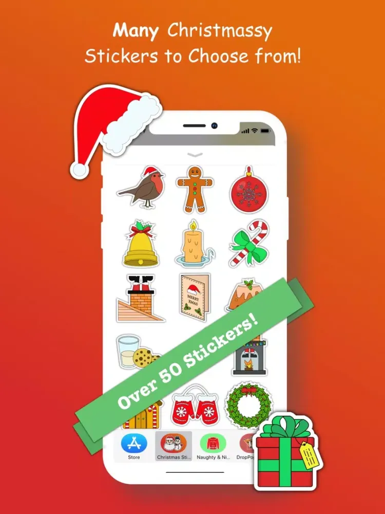 تصاویر Christmas Stickers 2017 iPad 