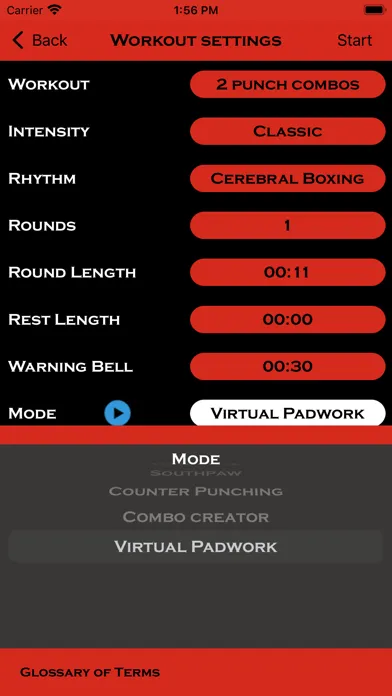 Zrzuty ekranu Precision Boxing Coach Lite