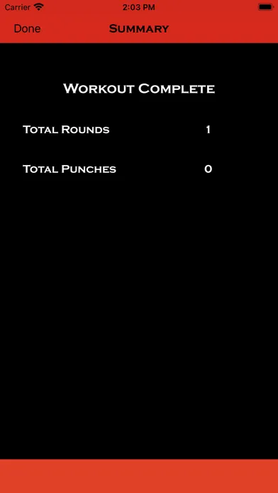 Zrzuty ekranu Precision Boxing Coach Lite