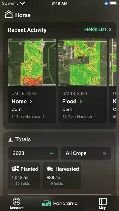 ภาพหน้าจอของ Panorama by Precision Planting