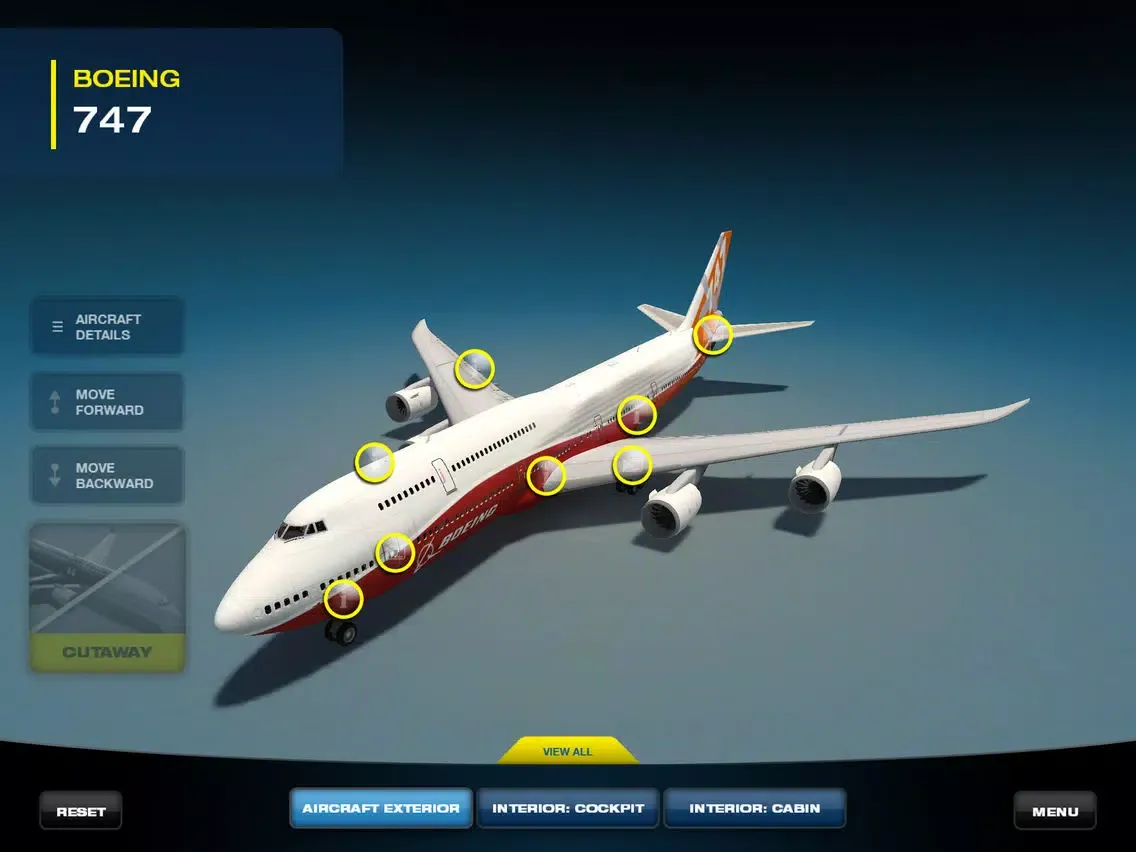 Ảnh chụp màn hình của Aircraft Fam iPad 