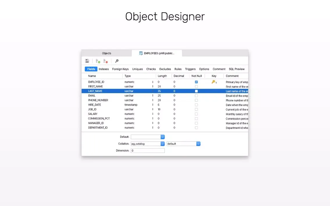 ภาพหน้าจอของ Navicat Ess 15 for SQLite