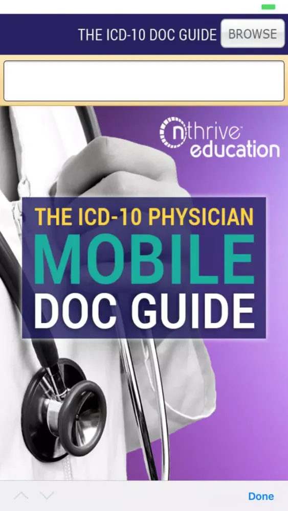ICD-10 Doc Guide سکرین شاٹس