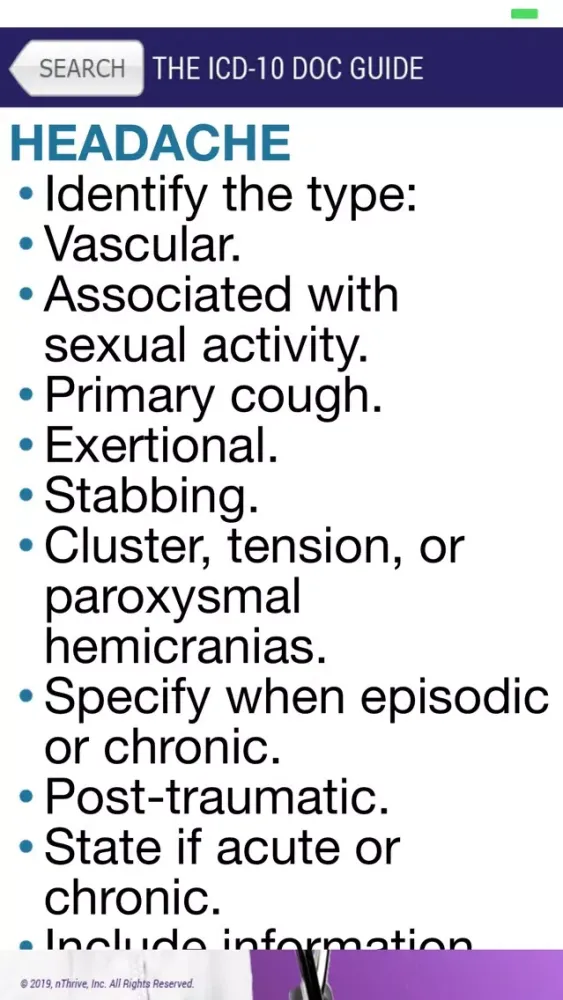 ICD-10 Doc Guide سکرین شاٹس