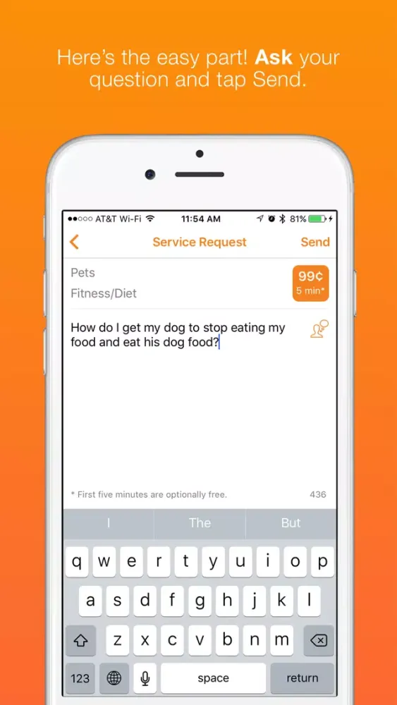 Whiz: Get answers from real people in real time! سکرین شاٹس