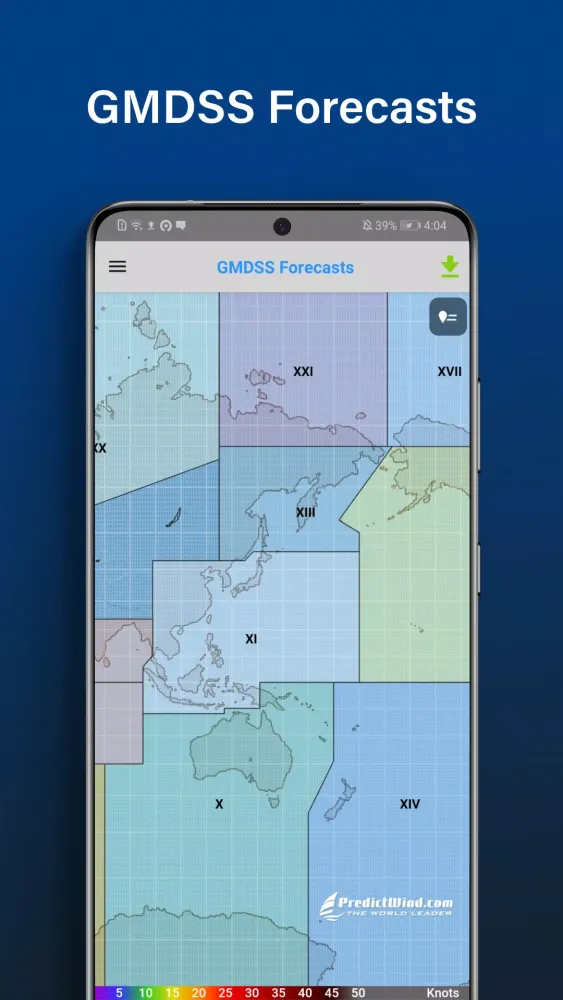 Capturas de tela do PredictWind Offshore Weather