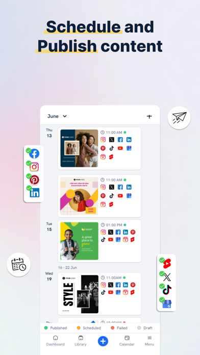 Social Media Posts - Predis AI Screenshots