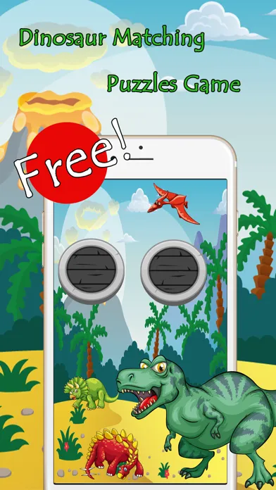 Tangkapan skrin Dinosaur Matching Remember Puzzles Games For Kids