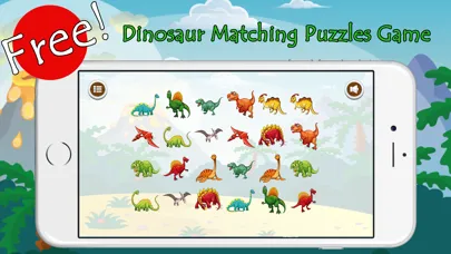Tangkapan skrin Dinosaur Matching Remember Puzzles Games For Kids