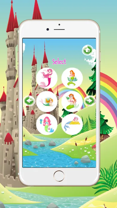 Capturas de tela do Mermaid Coloring Book Game For Adults & Kids Spree
