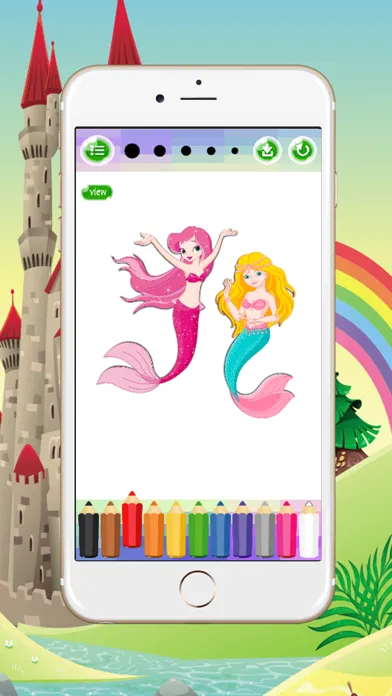 Capturas de tela do Mermaid Coloring Book Game For Adults & Kids Spree