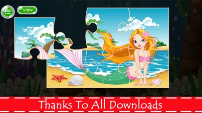Mermaid Princess Jigsaw Puzzles Games For Kids應用截圖