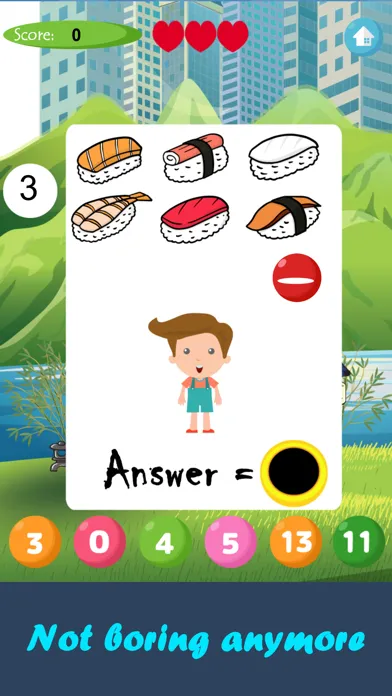 Zrzuty ekranu Sushi Math Addition & Subtraction