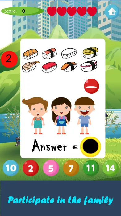Zrzuty ekranu Sushi Math Addition & Subtraction