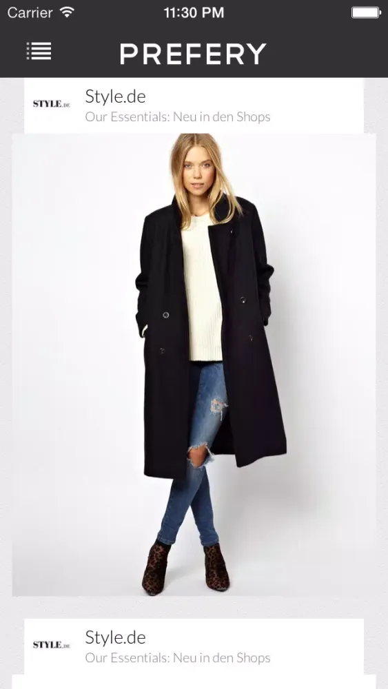 Tangkapan skrin Prefery Fashion News - Blog Shopping, Looks & Outfit Trends