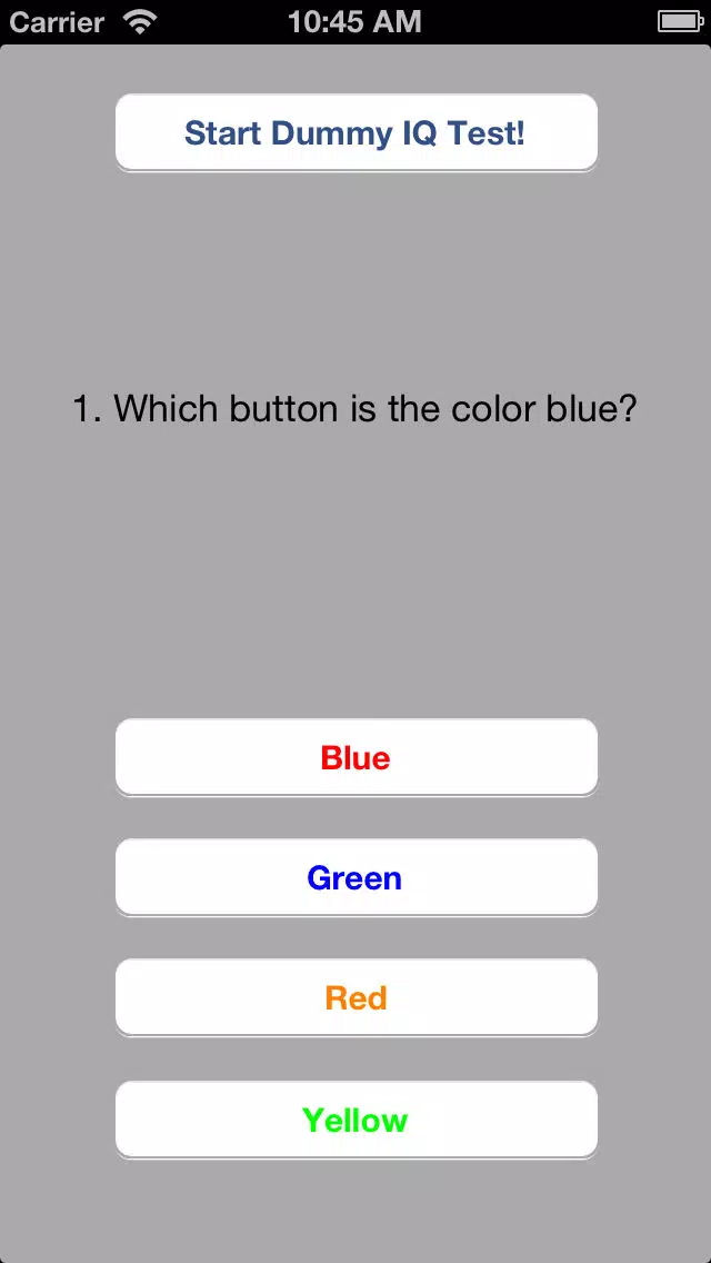 Dummy IQ Test スクリーンショット