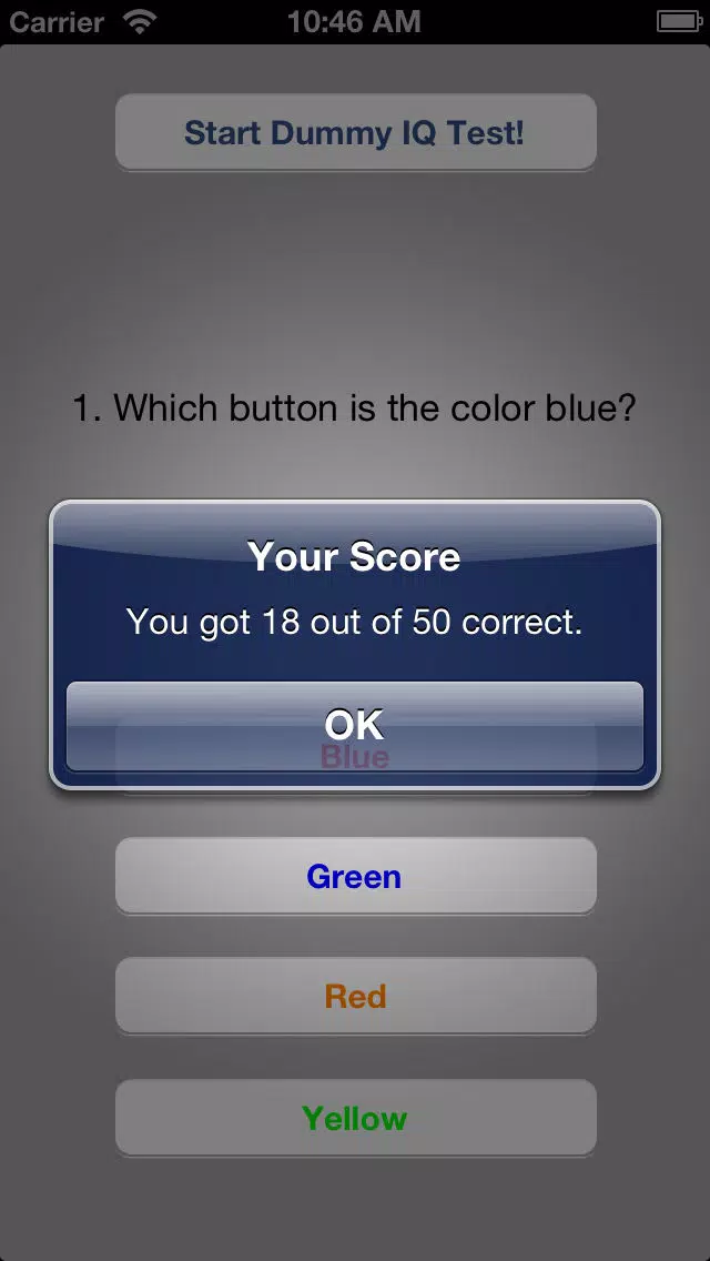 Dummy IQ Test スクリーンショット