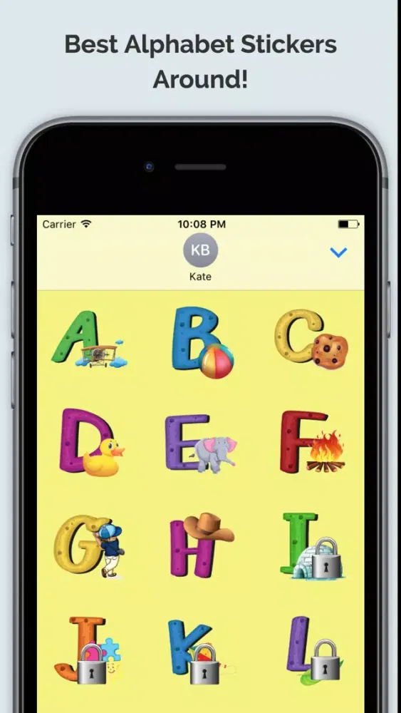 Tangkapan skrin Awesome Alphabet Stickers