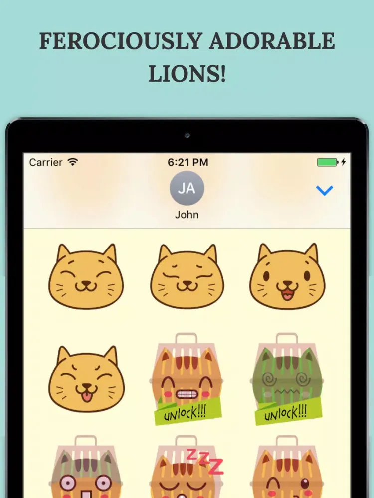 تصاویر KittyMoji Cutest Kitty Cat Sticker Pack iPad 