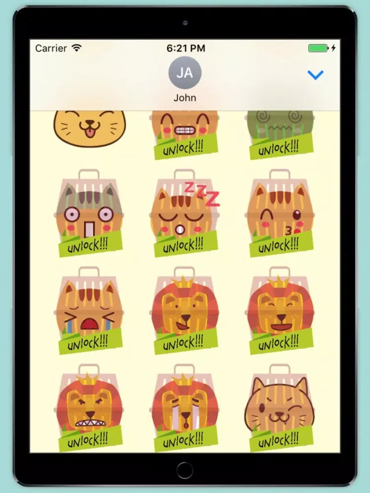 تصاویر KittyMoji Cutest Kitty Cat Sticker Pack iPad 